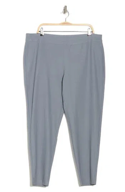 Eileen Fisher Slim Ankle Pants In Steel