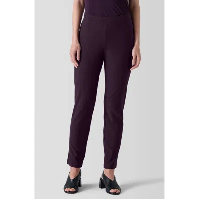 Eileen Fisher Slim Ankle Pants In Violet