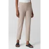 Eileen Fisher Slim Ankle Pants In Wheat