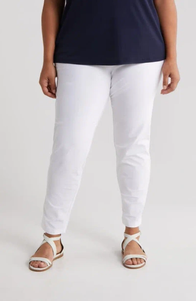 Eileen Fisher Slim Ankle Pants In White