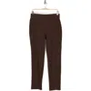 Eileen Fisher Slim Ankle Stretch Crepe Pants In Coffee