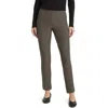 Eileen Fisher Slim Ankle Stretch Crepe Pants In Grove