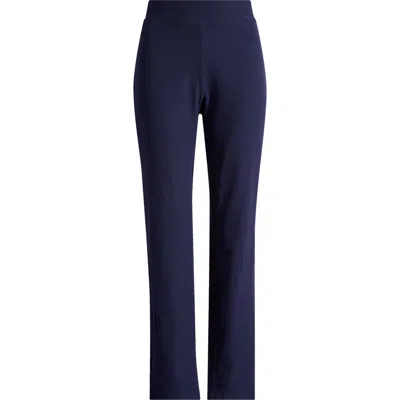 Eileen Fisher Slim Ankle Stretch Crepe Pants In Midnight
