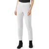 Eileen Fisher Slim Ankle Stretch Crepe Pants In White