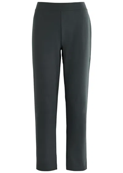 Eileen Fisher Slim-leg Stretch-jersey Trousers In Grey