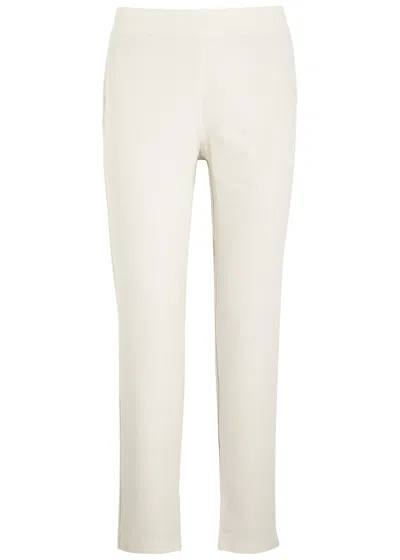 Eileen Fisher Slim-leg Trousers In Cream