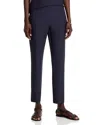 Eileen Fisher Cropped Stretch-crepe Trousers In Noctn