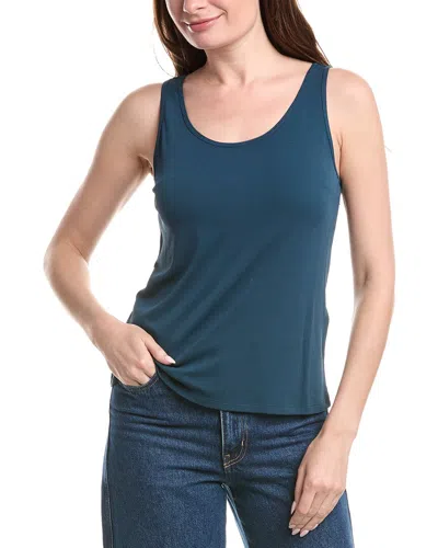 Eileen Fisher Scoop Neck Slim Tank In Green