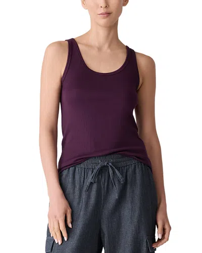 Eileen Fisher Slim Tank Top In Purple
