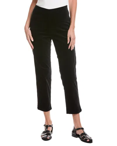 Eileen Fisher Slim Velveteen Pant In Black