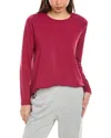Eileen Fisher Wool Raglan Sleeve Sweater In Grey