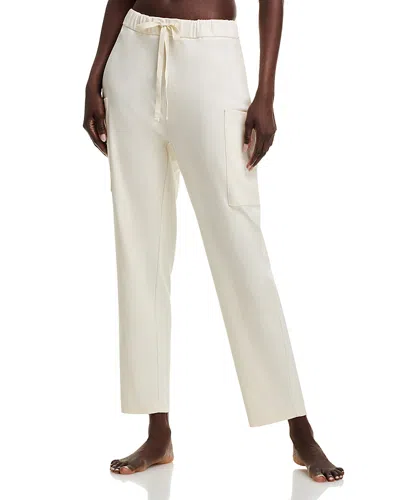 Eileen Fisher Slouchy Ankle Sleep Pants In White
