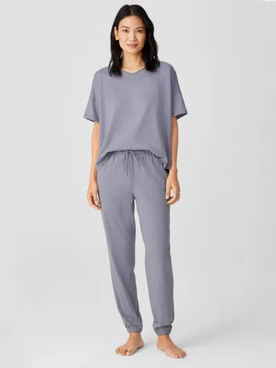 Eileen Fisher Slubby Organic Cotton Jogger Sleep Pant