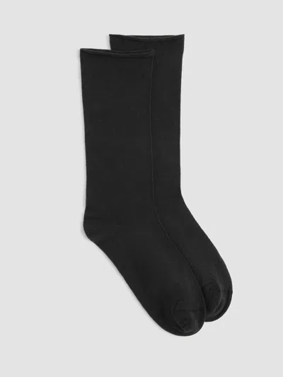 Eileen Fisher Soft Knit Trouser Sock In Black