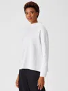 Eileen Fisher Soft Organic Cotton Box-top In White
