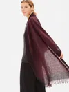 Eileen Fisher Soft Wool Scarf In Burgundy