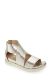 Eileen Fisher Sport Platform Sandal In Gold