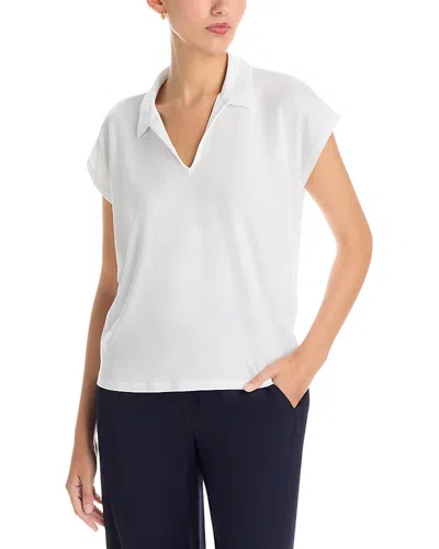 Eileen Fisher Square Collared Top In White