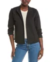Eileen Fisher Stand Collar Jacket In Black