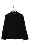 Eileen Fisher Stand Collar Jacket In Black
