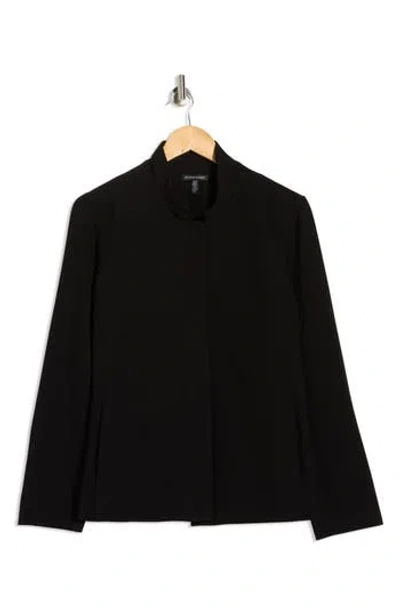 Eileen Fisher Stand Collar Jacket In Black