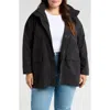 Eileen Fisher Stand Collar Jacket In Black