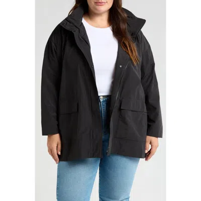 Eileen Fisher Stand Collar Jacket In Black