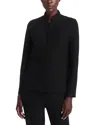 Eileen Fisher Stand Collar Jacket In Black
