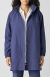 Eileen Fisher Stand Collar Jacket In Bluette