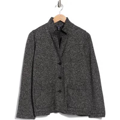 EILEEN FISHER EILEEN FISHER STAND COLLAR ORGANIC COTTON JACKET