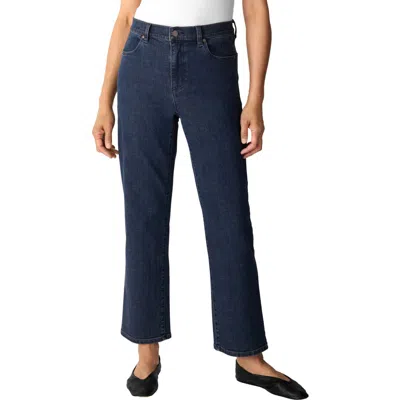 Eileen Fisher Straight Ankle Jeans In Blue