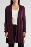 Eileen Fisher Straight Cardigan In Rasnt