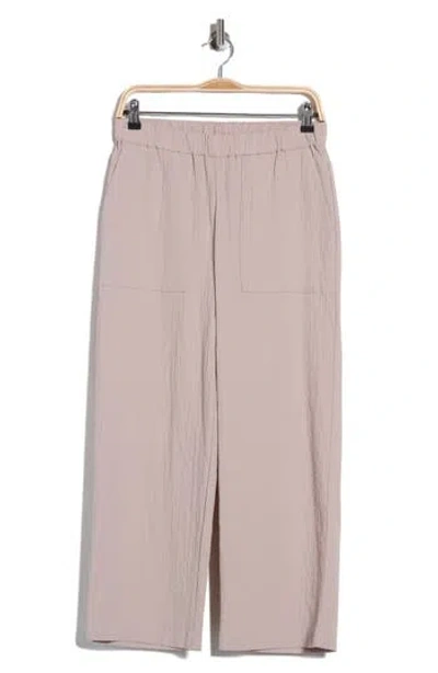 Eileen Fisher Straight Leg Cropped Pants In Sand