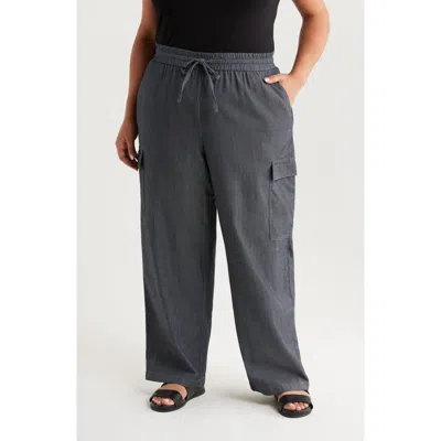 Eileen Fisher Straight Leg Organic Cotton Cargo Pants