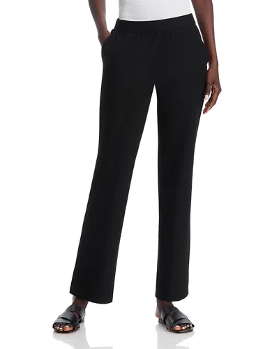 Eileen Fisher Straight Leg Pants In Black