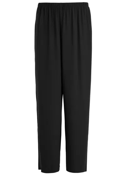 EILEEN FISHER EILEEN FISHER STRAIGHT-LEG SILK-CREPE TROUSERS