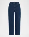 Eileen Fisher Straight-leg Stretch Cotton Denim Jeans In Blue