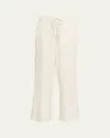 Eileen Fisher Straight-leg Waffle Double Knit Pants In Neutral