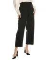 Eileen Fisher Straight Wool Pant In Black