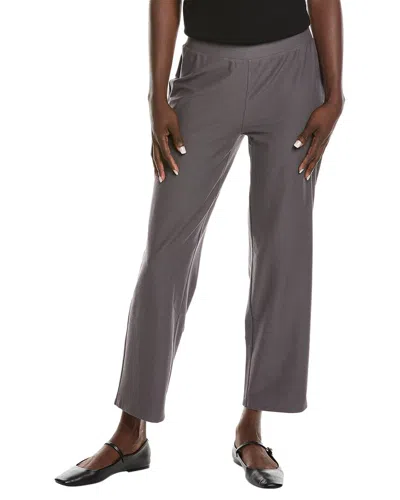 Eileen Fisher Straight Pant In Grey