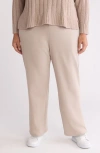 Eileen Fisher Stretch Ankle Straight Leg Pants In Dove
