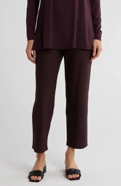 EILEEN FISHER Womens Orange Stretch Zippered Pocketed Tapered Ankle High-rise Straight leg Pants main image 1