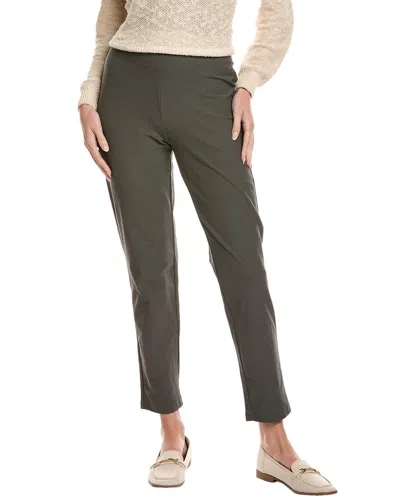 Eileen Fisher Stretch Crepe Pant In Green