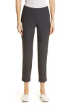 EILEEN FISHER EILEEN FISHER STRETCH CREPE SLIM ANKLE PANTS