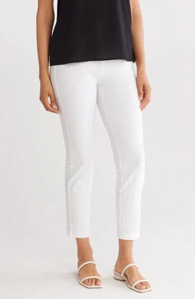 EILEEN FISHER EILEEN FISHER STRETCH CREPE SLIM ANKLE PANTS