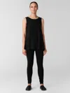 Eileen Fisher Stretch Jersey Knit Leggings In Black