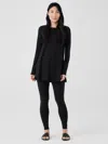 Eileen Fisher Stretch Jersey Knit Leggings In Black