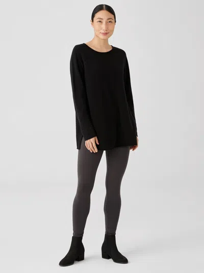 Eileen Fisher Stretch Jersey Knit Leggings In Brown
