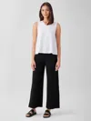 Eileen Fisher Stretch Jersey Knit Pant With Slits In Brown
