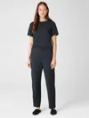 Eileen Fisher Stretch Jersey Knit Slouchy Pant In Gray